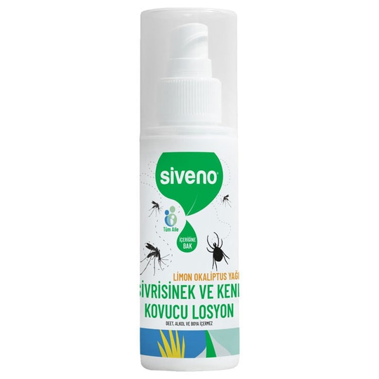 Siveno Sivrisinek ve Kene Kovucu Sprey Krem Bitkisel Tüm Vücut İçin Aile Boy 100 ml