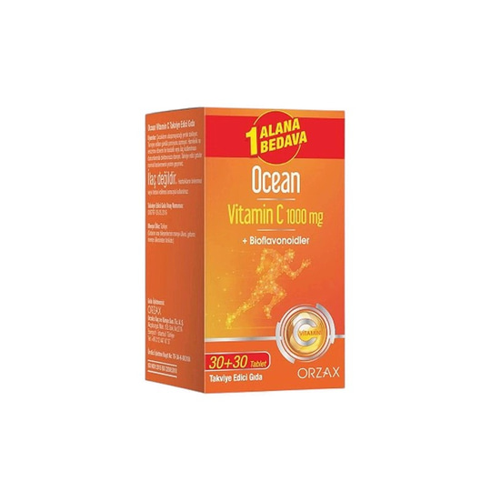 Ocean Vitamin C 1000 mg 30 Tablet - 1 Alana 1 Bedava