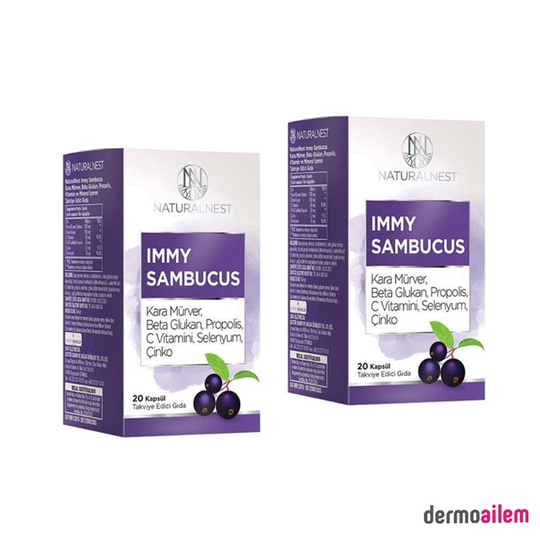 Naturalnest Immy Sambucus 20 Kapsül İkili Avantaj Paket