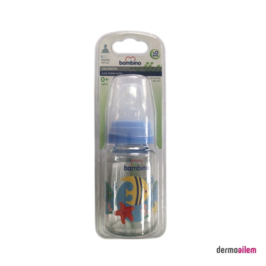 Biberon & Emzik & OyuncakBambinoBambino Cam Biberon 125 Ml Mavi B011