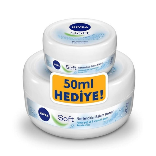 Nivea Soft Kavanoz Krem 300 Ml+50 Ml Set