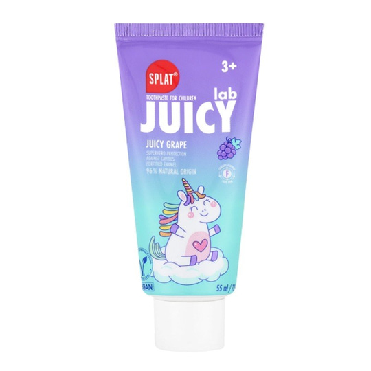 Splat Juıcy Lab +3 Yaş Üzümlü Çocuk Diş Macunu Renkli Simli Çürük Önleyici Doğal Macun