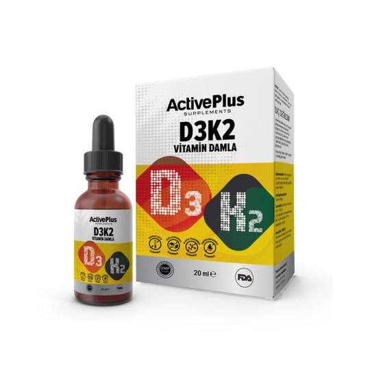 Active Plus D3K2 Damla 20 ml