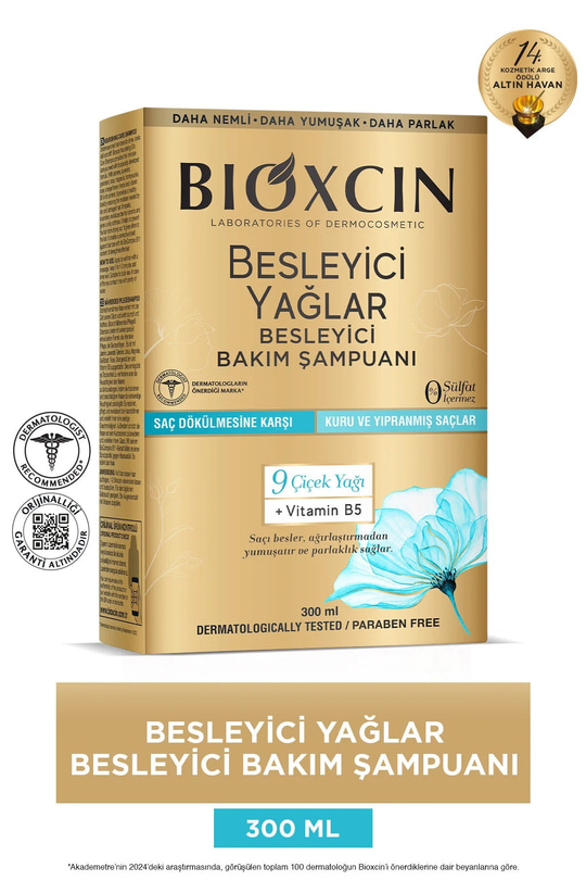Bioxcin Besleyici Yağlar Şampuan 300 ml