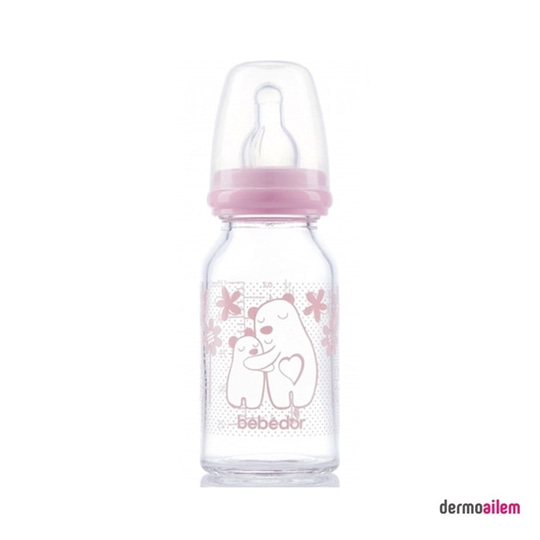 Biberon & Emzik & OyuncakBebedorBebedor Isıya Dirençli Cam Biberon 125 ml Pembe