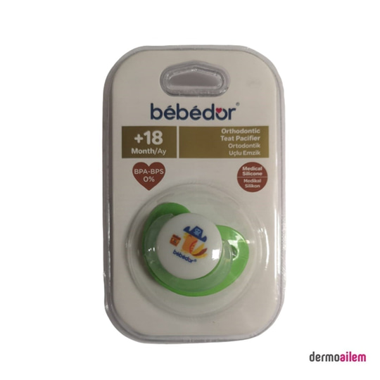 Biberon & Emzik & OyuncakBebedorBebedor Silikon Damaklı Emzik +18 Ay Yeşil