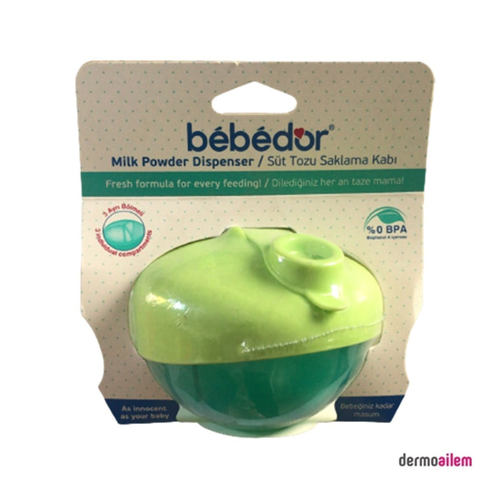 Biberon & Emzik & OyuncakBebedorBebedor Süt Tozu Saklama Kabı 8563 %0 BPA Yeşil
