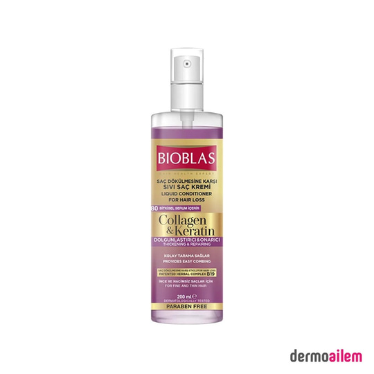Saç Bakım ÜrünleriBioblasBioblas Collagen & Keratin İçerikli Saç Dökülmesine Karşı Sıvı Saç Kremi 200 ml