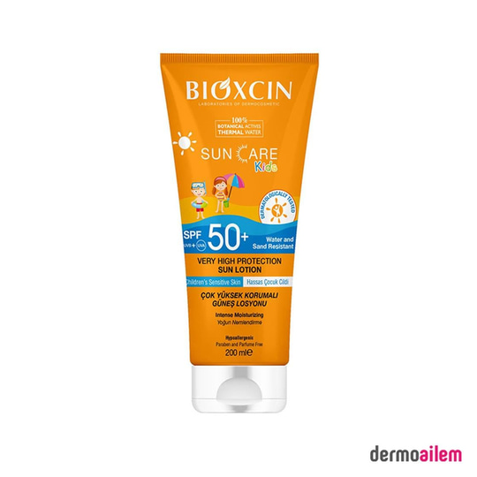 Bebek Güneş SerisiBioxcinBioxcin Çocuk Güneş Losyonu 50 Faktör 200 ml