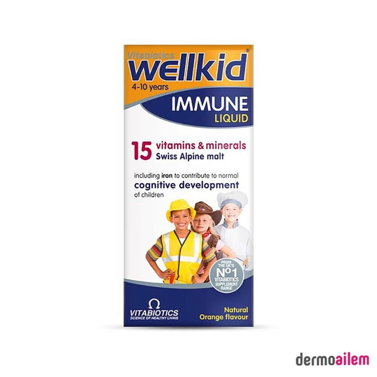 Vitabiotics Wellkid Immune Liquid Sıvı Takviye 150 ml | 4-10 Yaş
