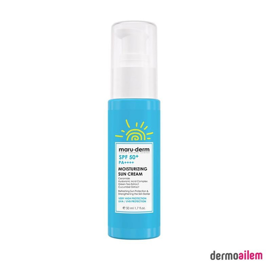 Maruderm Güneş Kremi | SPF 50+ Nemlendirici Güneş Kremi 50 ML | Yeni Nesil Kore Filtreleri