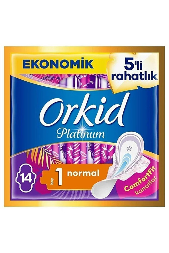 Orkid Platinum Normal Boy 1 Hijyenik Ped 14'lü