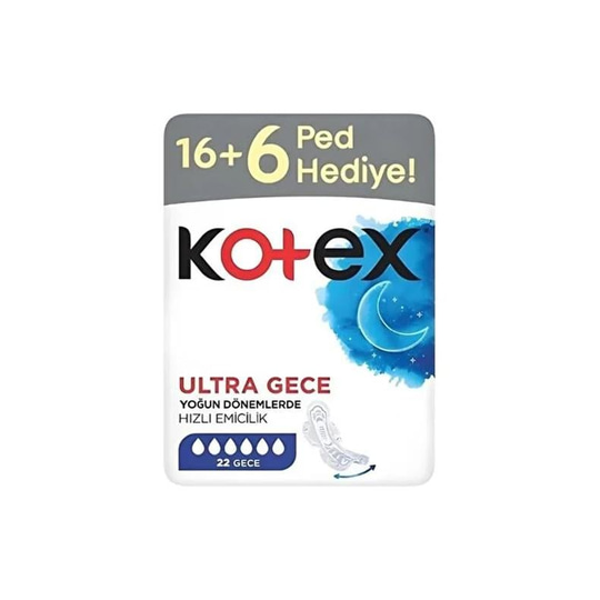 Kotex Dev Eko Hijyenik Ped Ultra Gece 22'li
