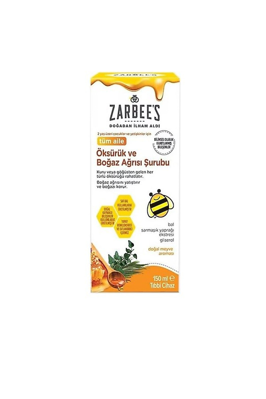Zarbee's Tüm Aile Öksürük ve Boğaz Şurubu 150 ml
