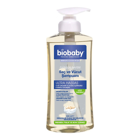 Biobaby Saç ve Vücut Şampuanı 500 ml