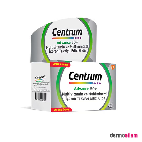 Takviye Edici GıdalarCentrumCentrum Advance 50+ Multivitamin 30 Tablet GSK
