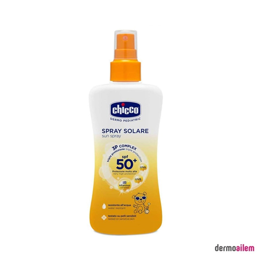 Spf 20 & 50 ArasıChiccoChicco Latte Solare Spf 50+ 150 ml Bebek Güneş Spreyi