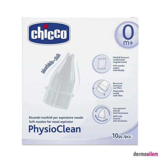 Bebek Sağlık ÜrünleriChiccoChicco PhysioClean 10 Adet Yedek Uç