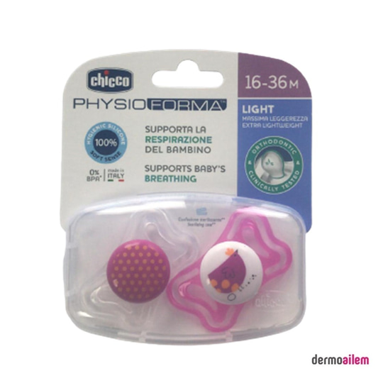 Biberon & Emzik & OyuncakChiccoChicco PhysioForma Light Silikon Emzik 2 li (16-36 Ay) Pembe
