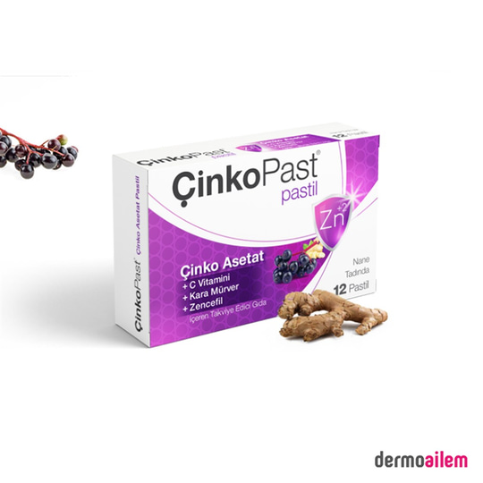 PastillerÇinkoPastÇinkopast Nane Zencefil Karamürver 12 Pastil