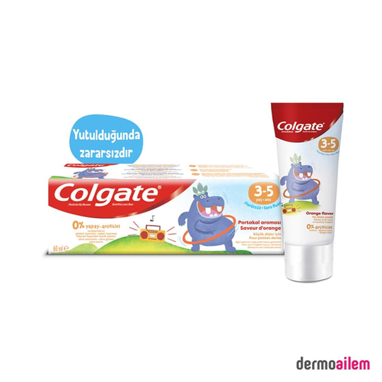 Diş MacunlarıColgateColgate 3-5 Yaş Nane Aromalı Florürsüz Çocuk Diş Macunu 60 ml