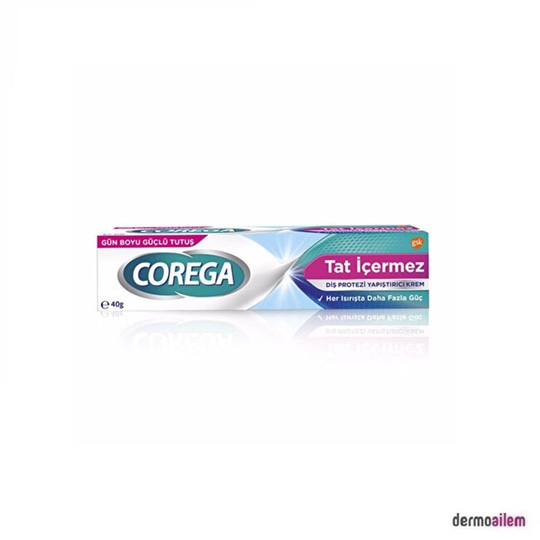 Diş Protezi YapıştırıcılarCoregaCorega Tat İçermez 40 gr Diş Protezi Yapıştırıcı Krem