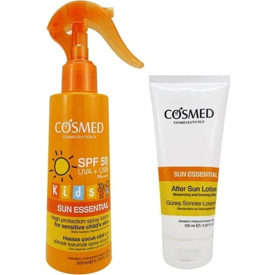 Bebek Güneş SerisiCosmedCosmed Sun Essential Kids Spf 50 Spray Lotion 200 ml Set