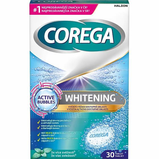 Corega Whitening 30 Tablet - İthal