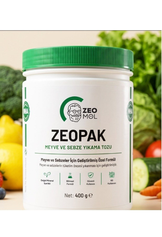 Zeomol Zeopak Doğal Meyve ve Sebze Yıkama Tozu 400 gr
