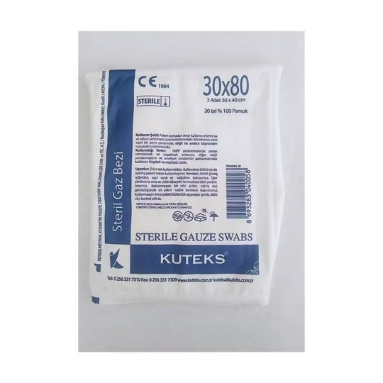 Kuteks Steril Gazlı Bez 30 x 80 cm