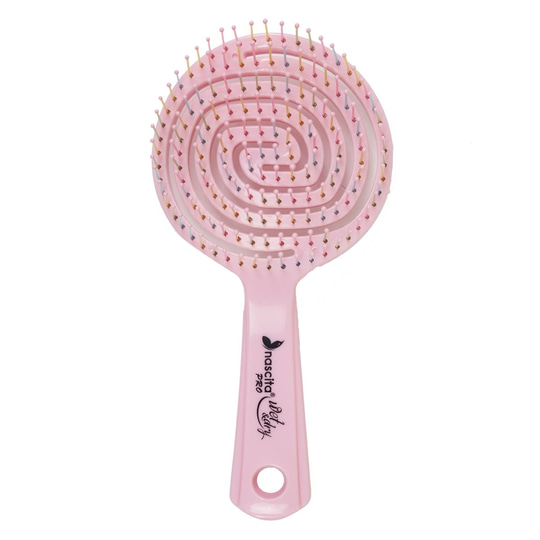 Nascita 3D Flexi Kontrol Açma Tarama Saç Fırçası Pembe 40