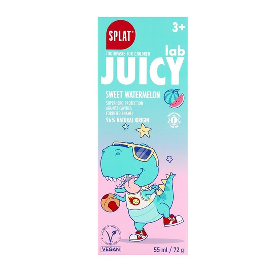 Splat Juıcy Lab +3 Yaş Karpuzlu Çocuk Diş Macunu Renkli Simli Çürük Önleyici Doğal Macun