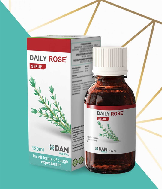 Takviye Edici GıdalarDam MedikalDailyrose Şurup 120 ml