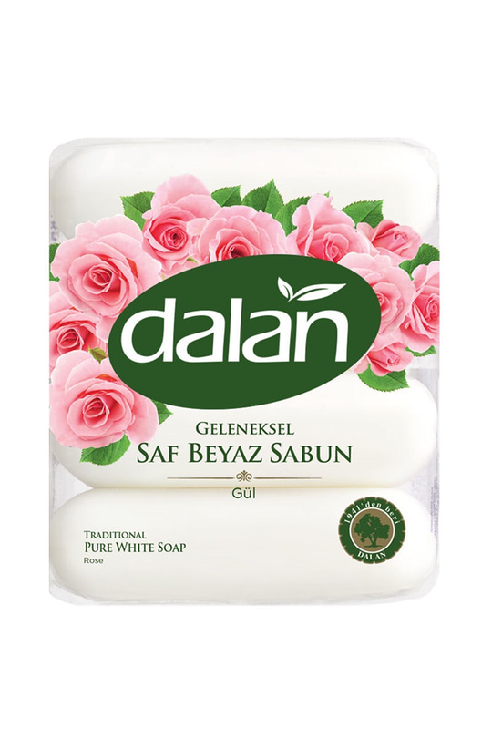 El Yüz SabunlarıDalanDalan Saf Beyaz El Sabunu Gül 4x70 gr