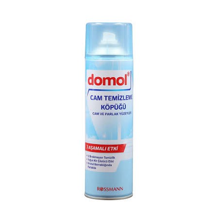 Domol Cam Temizleme Köpüğü Cam ve Parlak Yüzeyler 500 ml
