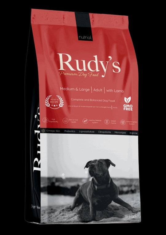 Rudy's Premium Orta & Büyük Irk Yetişkin Köpek Maması Kuzulu 15 Kg