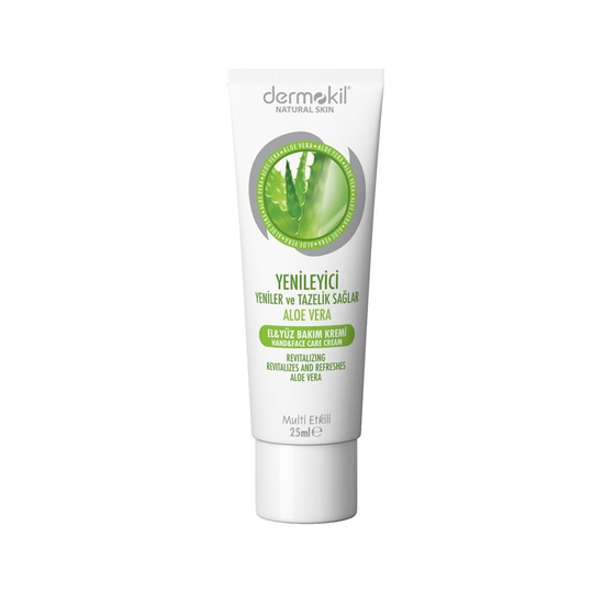 Nemlendirici & OnarıcıDermokilDermokil Natural El ve Yüz Bakım Kremi Aloe Vera 25 ml