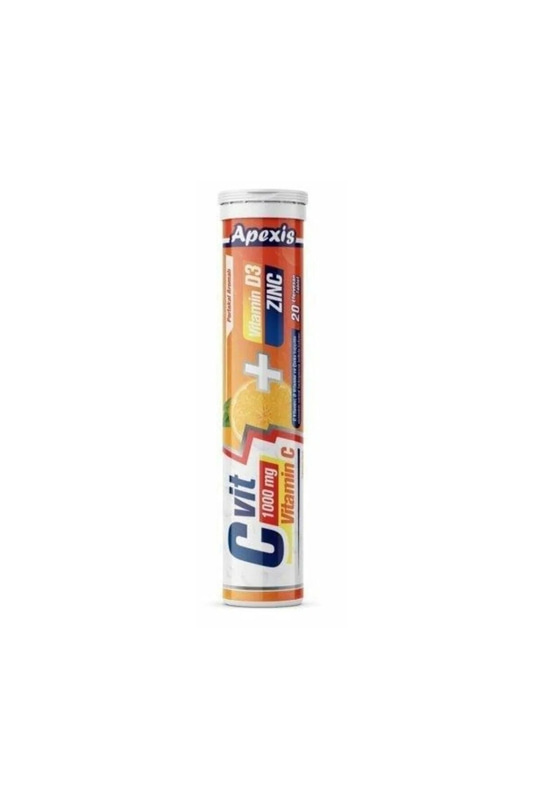 Apexis C Vitamini 1000 mg D3 Zinc 20 Efervesan Tablet