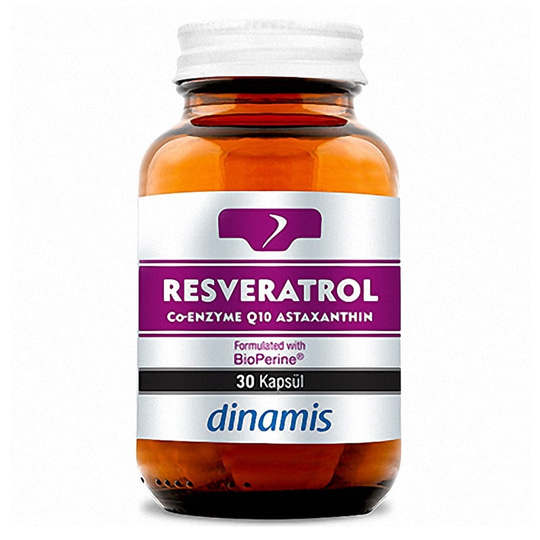 Takviye Edici GıdalarDinamisDinamis Resveratrol Koenzim Q10 Astaksantin 30 Kapsül