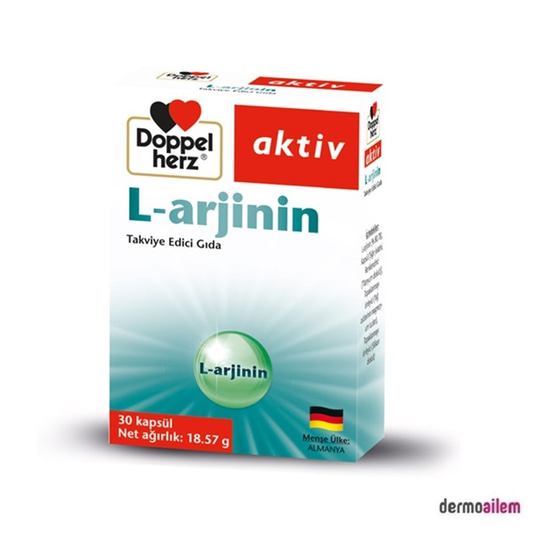 Takviye Edici GıdalarDoppelherzDoppel Herz Aktiv L Arjinin 30 Kapsül
