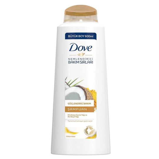 ŞampuanlarDoveDove Hindistan Cevizi Yağı & Zerdeçal Yağı İçeren Şampuan 600 ml