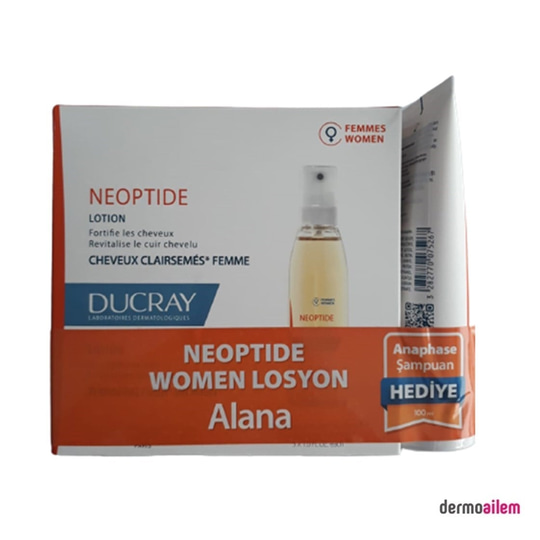 Saç Bakım ÜrünleriDucrayDucray Neoptide Women Hair Lotion 3x30 ml Anaphase 100 ml Şampuan Hediye