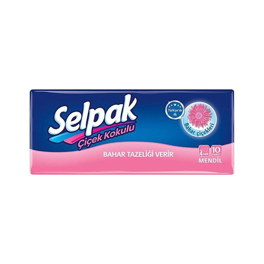 Selpak Mendil Çiçek Kokulu 10'lu