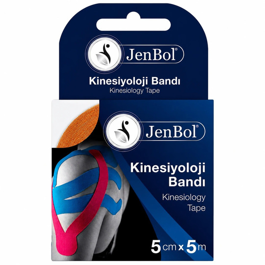 Jenbol Kinesiology Tape Ağrı Bandı 5 cm x 5 m - Turuncu