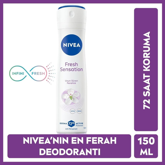 Nivea Fresh Sensation Kadın Sprey Deodorant 150 ml