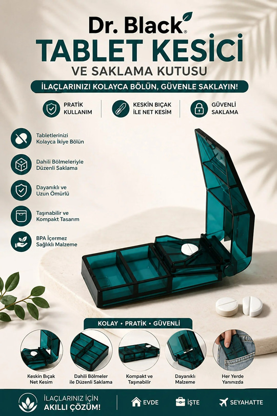 Dr. Black İlaç Tablet Kesici