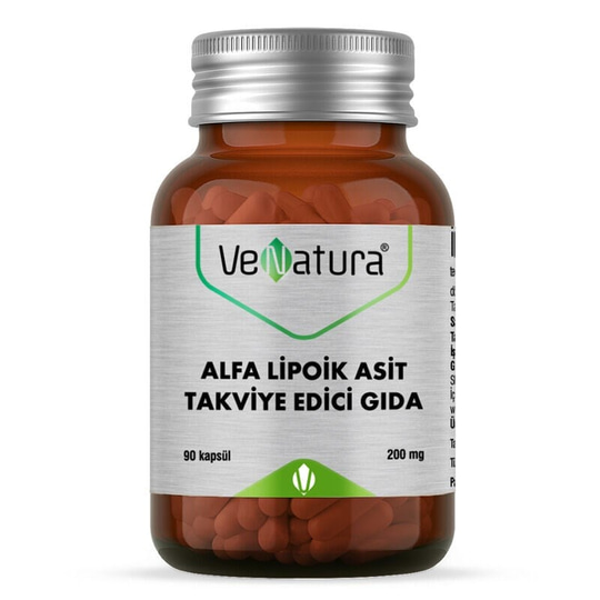 VeNatura Alfa Lipoik Asit Takviye Edici Gıda 90 Kapsül