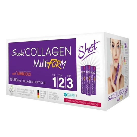Suda Collagen Multiform Sambucus Vişne Aromalı 40 ml 30 Shot