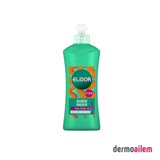 Saç KremleriElidorElidor Belirgin Bukleler 7 / 24 Şekillendirici Bakım Kremi 300 ml Elastin & Badem Sütü