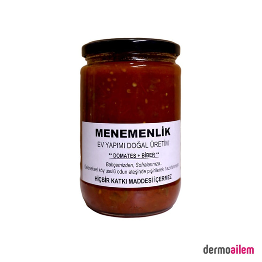 Organik&Yöresel GıdalarCCS GıdaEv Yapımı Menemenlik (Domates/Biber) 600 Gr